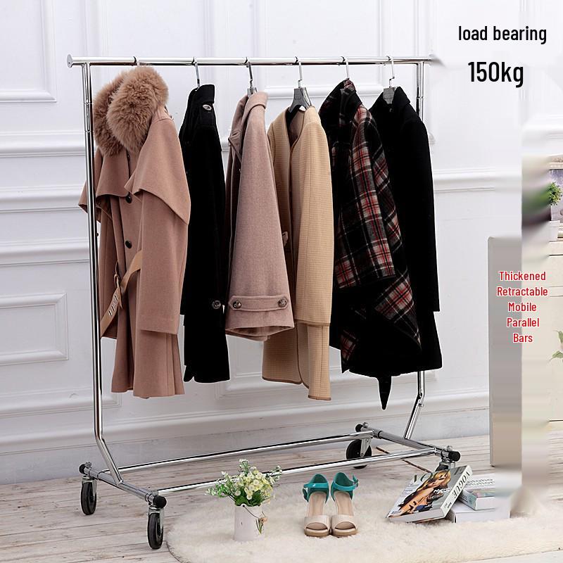 Outdoor Stainless Steel Telescopic Folding Display Stand for Clothing Store and Mall Exhibitions