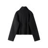 2025 Autumn Jackets Women Casual Loose Stand Neck Long Sleeve Single Breast Short Jacket Fashion Solid Lady Warm Outwear