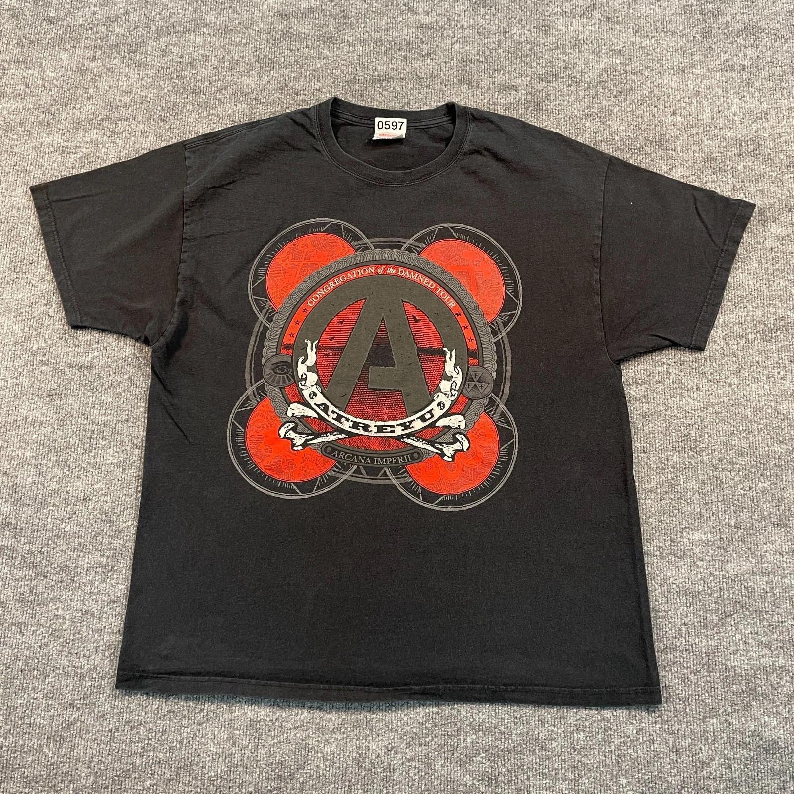 Y2K Atreyu Congregation-Of-The-Damned Band Shirt XL 23x27 Arcana-Imperii 2010 S