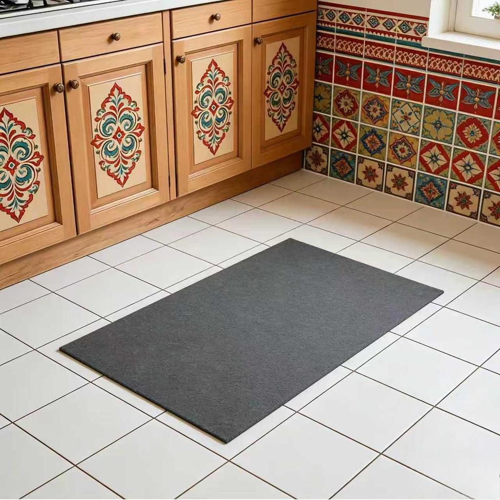 Self-Adhesive Anti-Slip Carpet Mat,Easy to Clean-Non Slip Backing for Kitchen Sink,Bathroom,Laundry Room,Office Desk.Silent,Durable Floor Protector