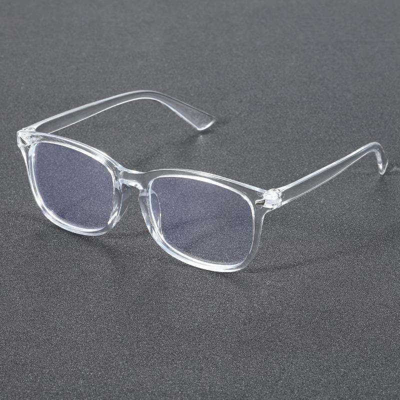 

Korean Square Frame New Black Rectangle Frame Women Men Vintage Fashion Trends Eye Protection Eyewear прозрачный