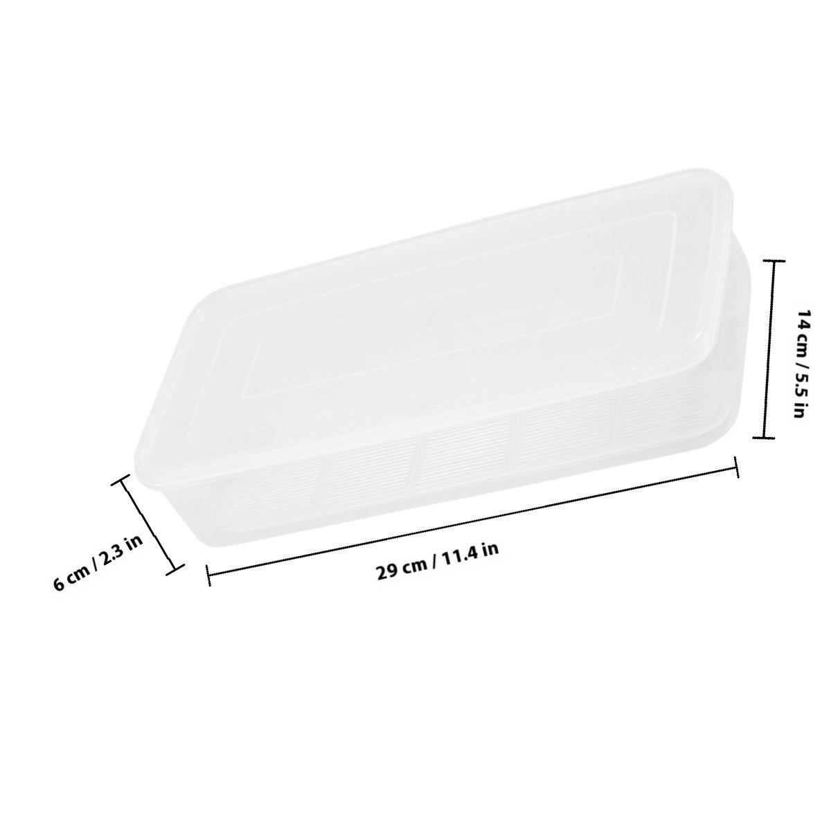 

Small Transparent Crisper PP Material with Drainer Piece Fruit Vegetables Storage Container Kitchen Home Crisper Box