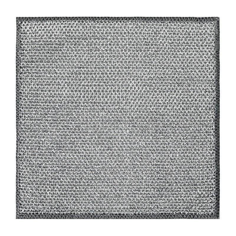 Wire Dishwashing Cloth - Single Layer, Double-sided Mesh, Non-stick Oil, Brush The Pot, Silver Wire Cleaning Cloth, Wire Ball Cleaning Cloth