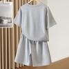 Damen 2026 Sommer Kurzarm-T-Shirt & Shorts Set