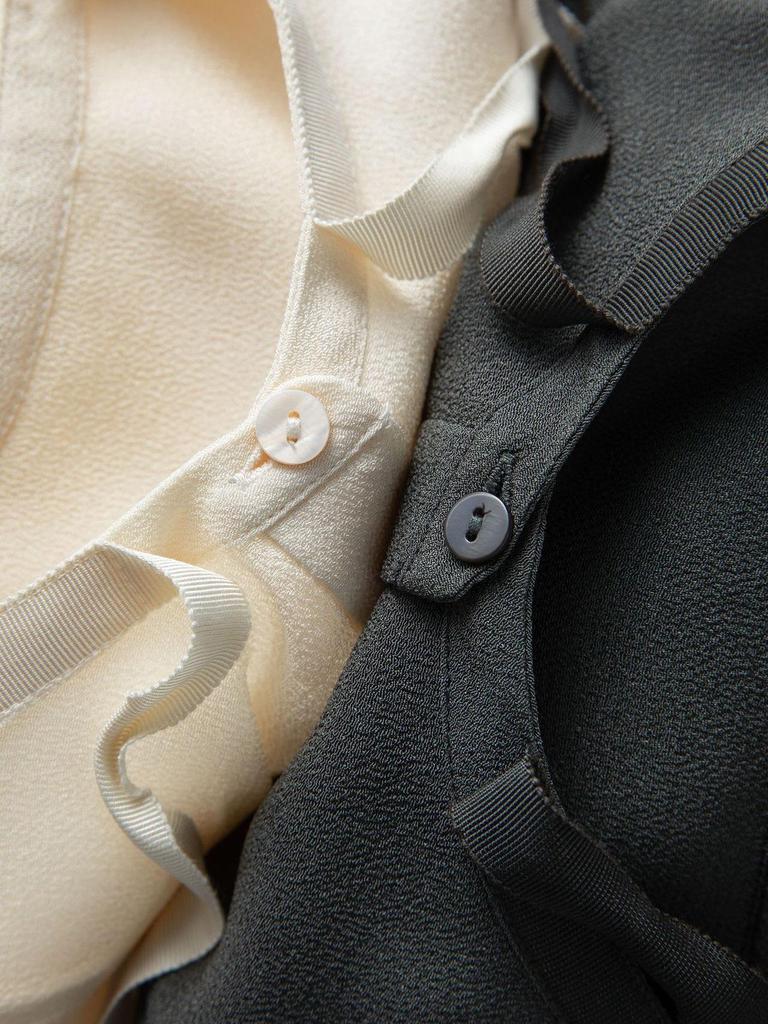 Women's Spring Silk Ribbon Shirt: Mulberry Silk French-Style Long Sleeve Top