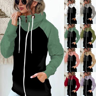 Women's Clothes Autumn Winter Thicken Loose Fit Long Sleeve Coat Casual Coat Plus Velvet