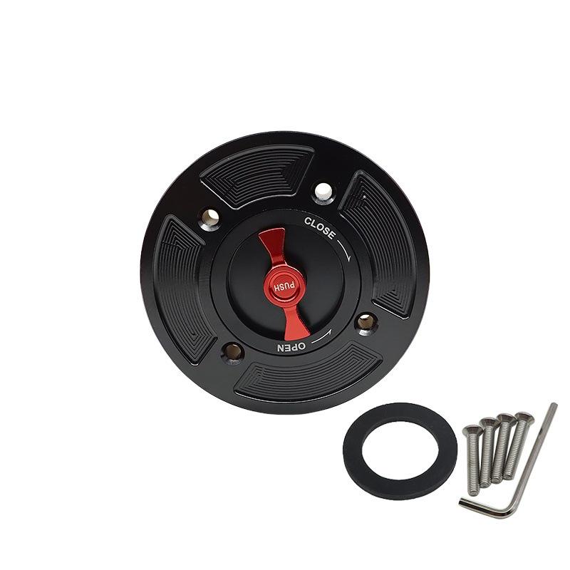 The SH-L6007 is a high-quality, durable aluminum alloy fuel tank cap designed for motorcycle modifications.