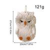 Chenille Hand Towel Owl Design Decorative Washcloth Hangable Rag Chenille Quick Dry Hand Towels For Bathroom For Hotel Home Kids
