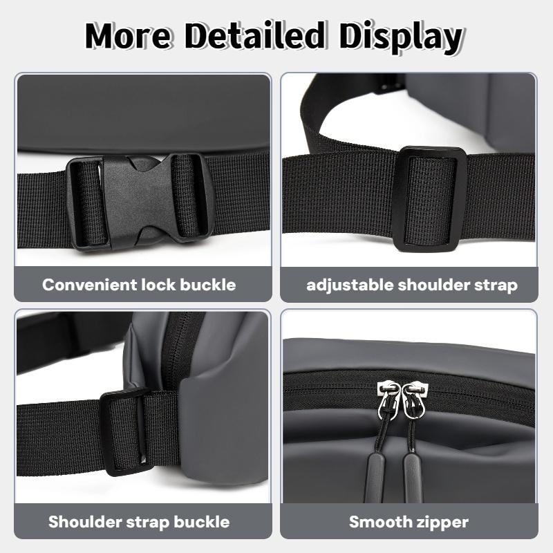 Fashiable Men's Chest Bag Sports Waist Bag Suitable for Sports Mountaineering Daily Life and Other Scenarios