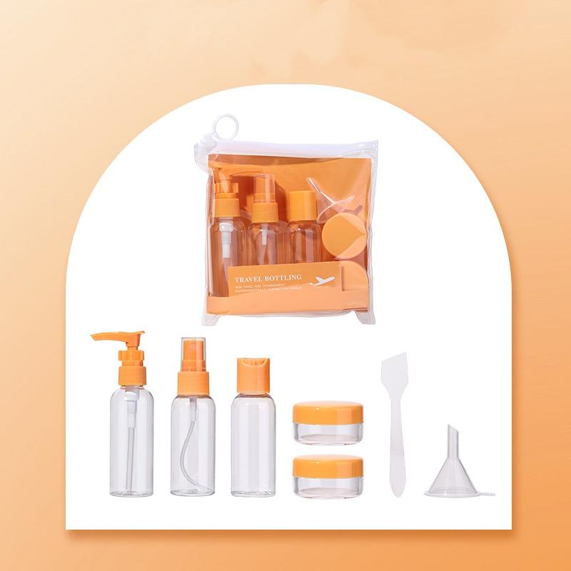 1 buc 50 ml dozator de cosmetice sticla portabilă goală sticla colecție set de călătorie 7 buc set