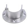 Thickened Stainless Steel Clothes Curtain Rod Round Tube Closet Wardrobe Clothes Rail Support Rod End Support Pole Flange