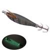 8cm/6g Luminous Shrimp Bait Sharp Squid Hook Simulation 3D Fisheye Jigging Fishing Outdoor