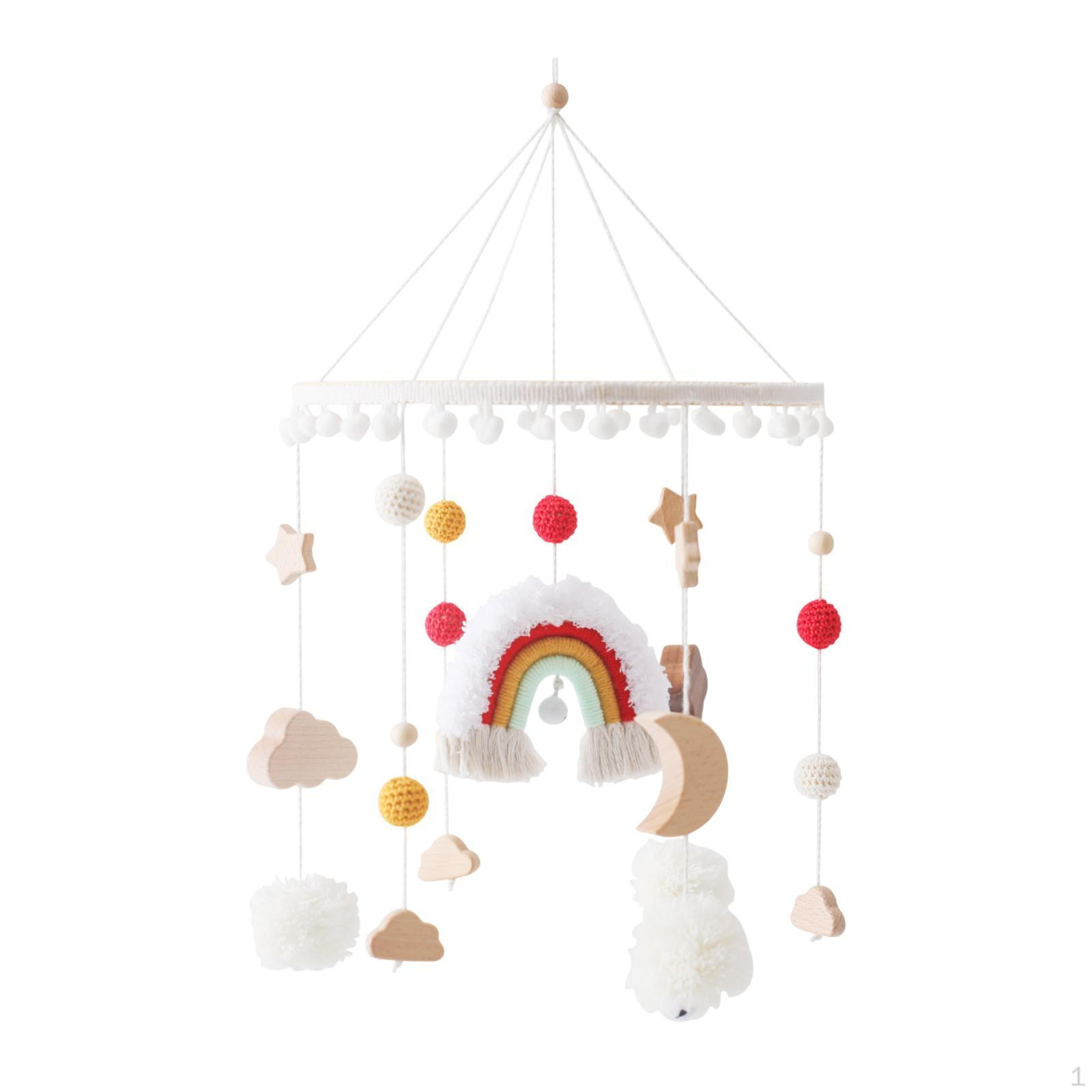 

Детская кроватка Мобильные игрушки Монтессори Детский декор Подарки на день рождения Сенсорная игрушка Подвесная кровать для новорожденных