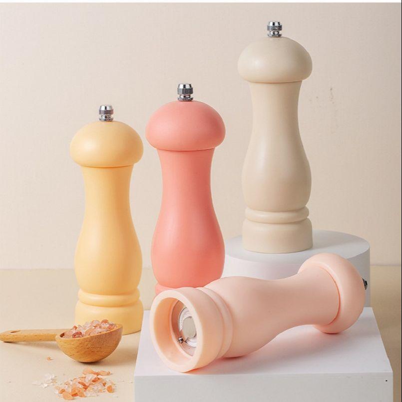 Macina sale e pepe colorato da 6 pollici, macinapepe manuale in plastica