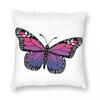 Bisexual Butterfly Lgbtq Square Pillowcase Polyester Linen Velvet Pattern Zip Decor Throw Pillow Case Car Cushion Cover 45X45