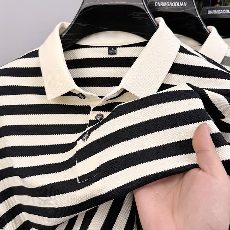 Pierre Cardin Men's Striped Short-Sleeve Polo Shirt