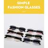 Women's sunglasses, triangular frameless sunglasses, men's and women's fashion sunglasses
