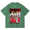230 g/m² 100% Baumwolle Haikyu V8 Nekoma High Druck Unisex Schweres Baumwoll-T-Shirt