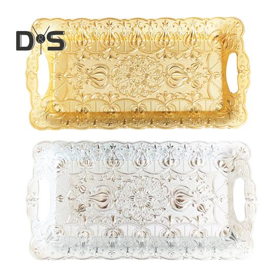 Fruit Plate Serving Tray for Party Unbreakable Fruit Platter Snacks Dessert Reusable Tray Christmas Restaurant Decor