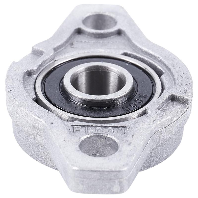 For Popular 2pcs KFL000 Bore Inner 10Mm Flange Ball Mounted Pillow Block Bearings Popular