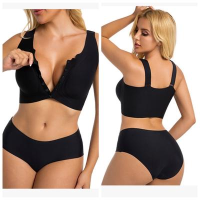 Spodní prádlo plus size Evropské a americké zapínání vpředu Kojící podprsenka Tenká podprsenka s velkými košíčky
