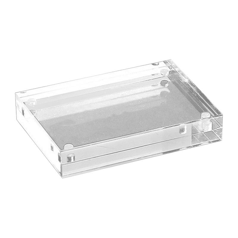 Clear Picture Frames Acrylic Block Picture Frame Desktop Display Photo Frame for Document Certificate Artwork XL