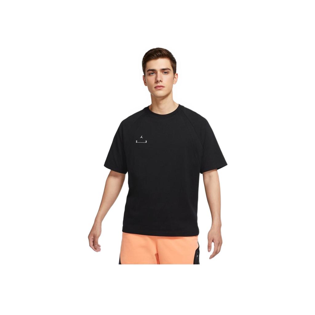 Jordan 23 Engineered Logo Print Crew Neck Short Sleeve T-Shirt SS22 Men Tops Black DQ7357-010