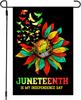 Juneteenth Ag June 19 1865 American Emancipation Black Freedom Celebration Yard Outdoor, Garden Ag 12x18 Double Side, Ju AAO