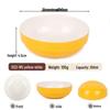 Sweet & Elegant Two-Tone Melamine Small Bowls (10-Pack)