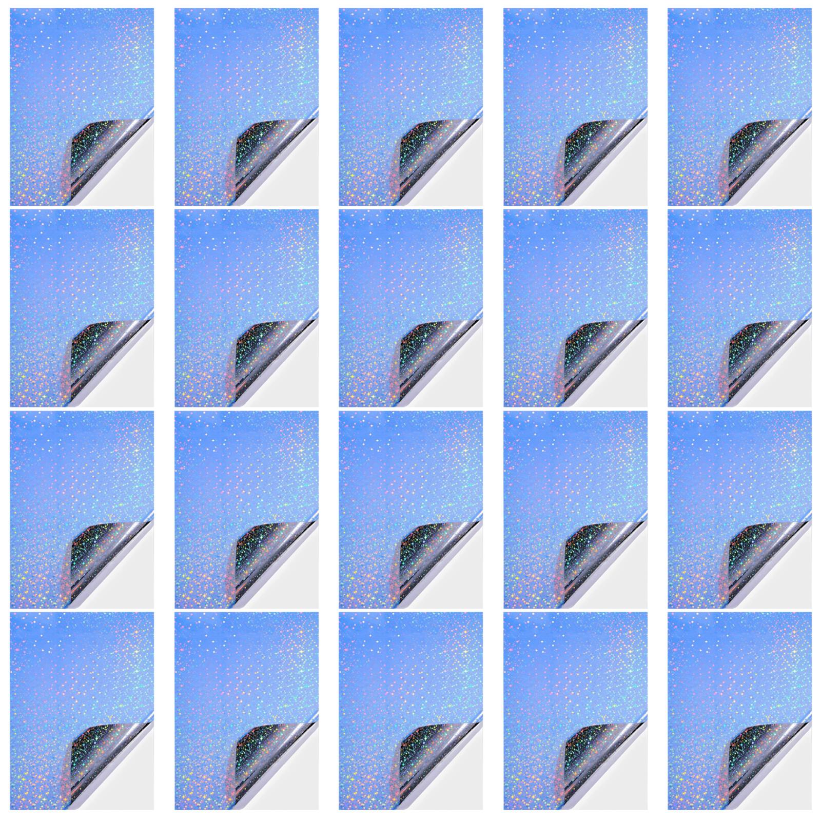 

20 листов/набор голографических наклеек, бумага для печати, размер 4, виниловая самоклеящаяся пленка для поделок C