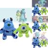 Adorable Monsters University Mike Wazowski Sulley Plush Keychain With Soft Short Plush Material