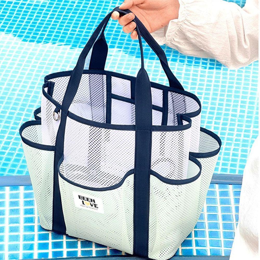 

Large Capacity Toiletry Tote Bag Breathable Travel Shoulder Bag Sand Toy Organizer