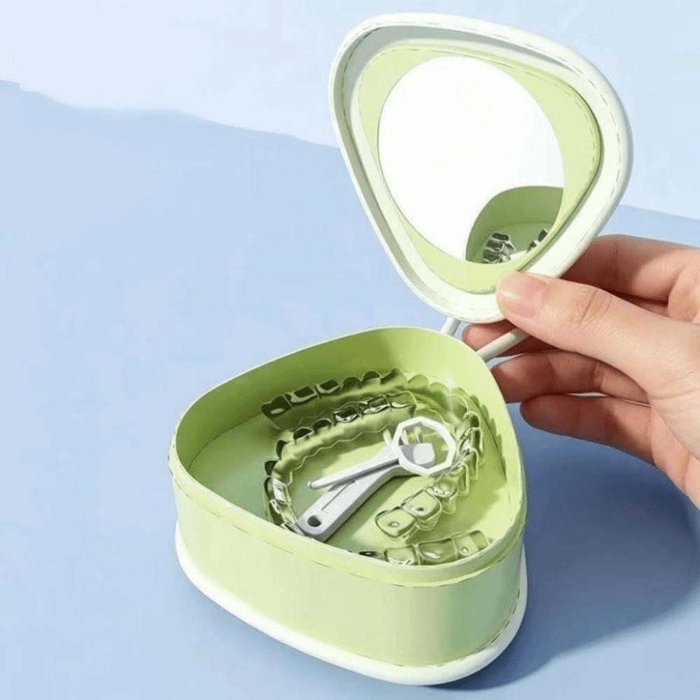 Double Layer Braces Storage Box Portable Orthodontic Retainer Organizer Mouthguard Organizer Box
