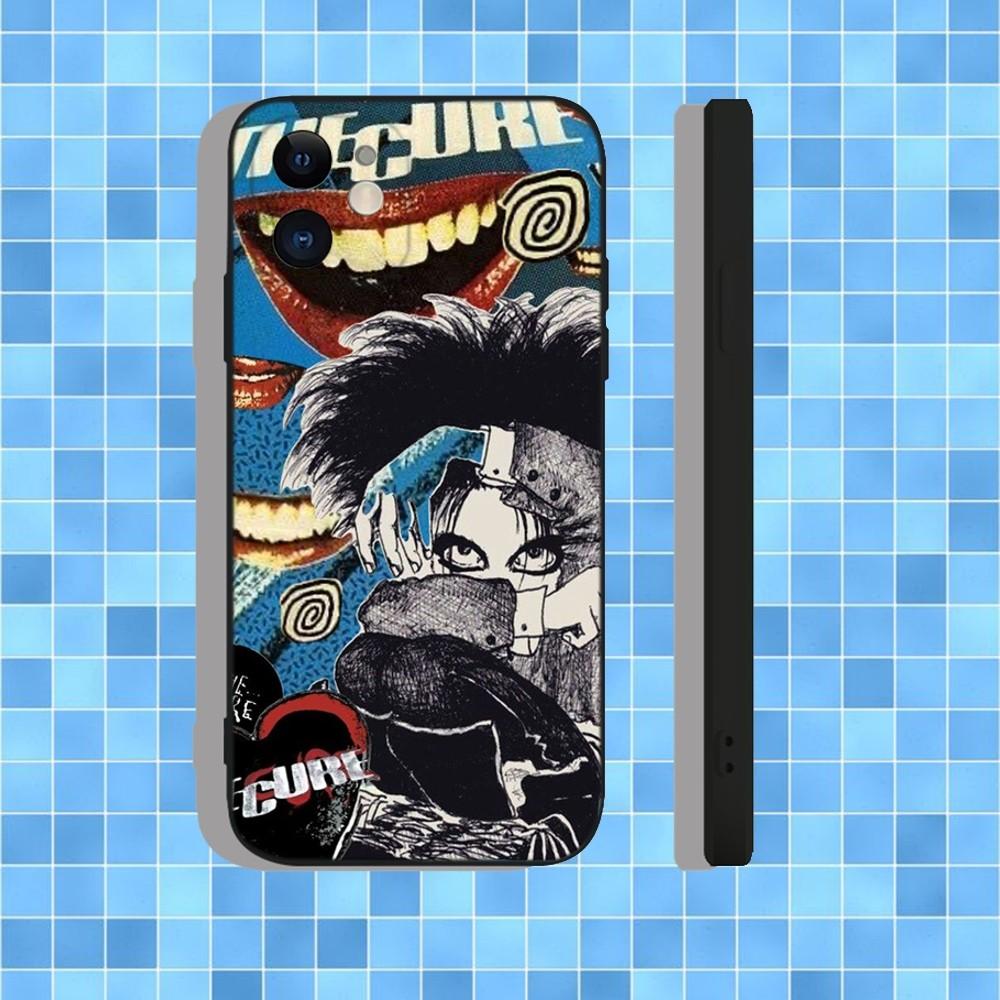 The Robert C-CureS Smith Phone Case For iPhone 16,15,14,13,12,11,Pro,Max,Plus,X,XS,XR,SE,8,7,Mini,Soft Silicone Black Case