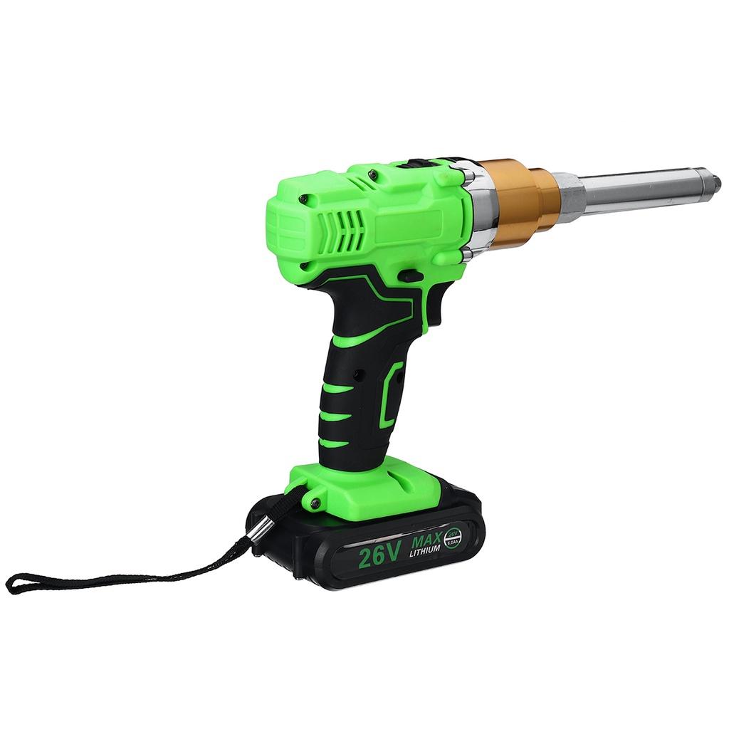 26V Cordless Electric Rivet Gun 2.1mm Portable Electric Blind Riveter Screwdriver Rvet Nut With LED Light Rechargeable Battery