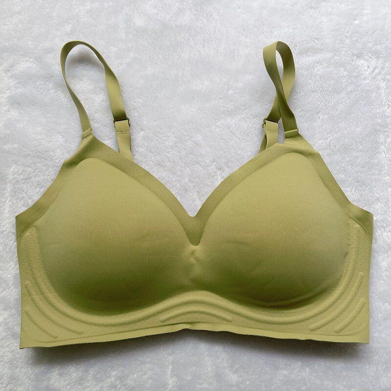 Summer ABC Thin Ice Silk Sports Latex One-Piece Seamless Quick-Drying Intimates Women's Push-up Shaping Bra