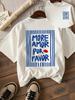 Summer More Amor Por Favor Creative Design Round Neck Suitable for Surfing Beach T-shirt Summer Spring Women Short Sleeves
