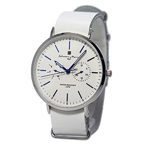 Salvatore Marra Quartz Unisex Watch SM15117-SSWHBL White
