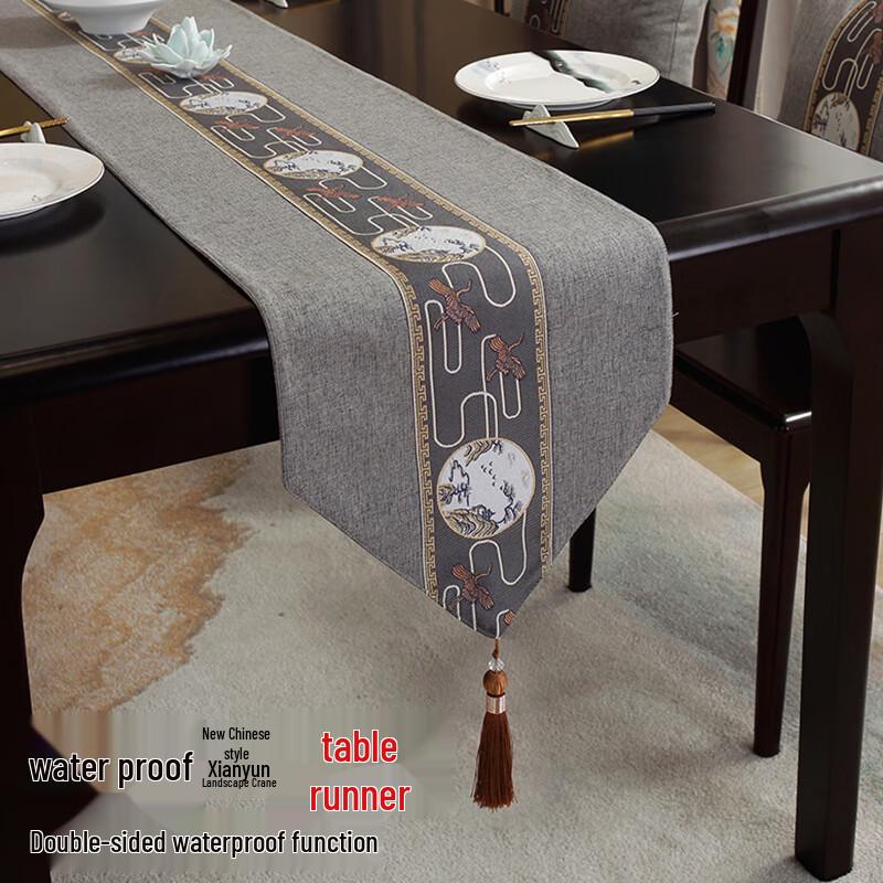 Neuer chinesischer Stil Wasserdichter Tischläufer