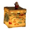 DIY Christmas Night Light Kit Figurines Cube Mirror Decoration