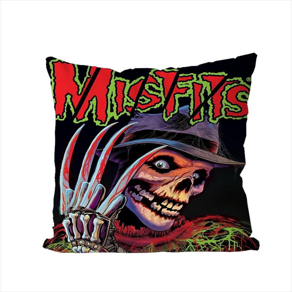

Band The MMisfits Pillow Case For Car Sofa Decorative Home Doublesided Print Plush Square Throw Pillow Cushion Cover 30x30cm