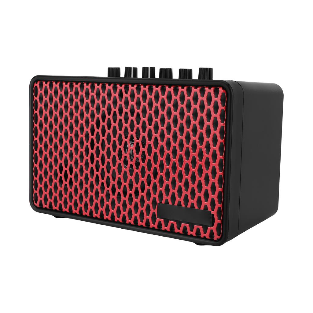 10W Electric Guitar Amp Portable Guitar Practice Speaker for Daily Practice Street Performances Rechargeable with