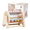 Montessori Holz-Rollentrommel-Set - Bunte Lernspielzeuge mit Puzzlekugeln für frühe Musik & Koordination, Ideale Geschenke