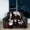 Anime N-NARUTO-ES A-Akatsuki Blanket Super Warm Comfortable Plush Throw Blanket Child Home Sofa Bedroom Gift