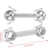 2PCS 6-15mm Hexagonal Bike Wrench 10 in 1 Cycle Spanner Portable Hex Bone Wrench  Bike Repairing