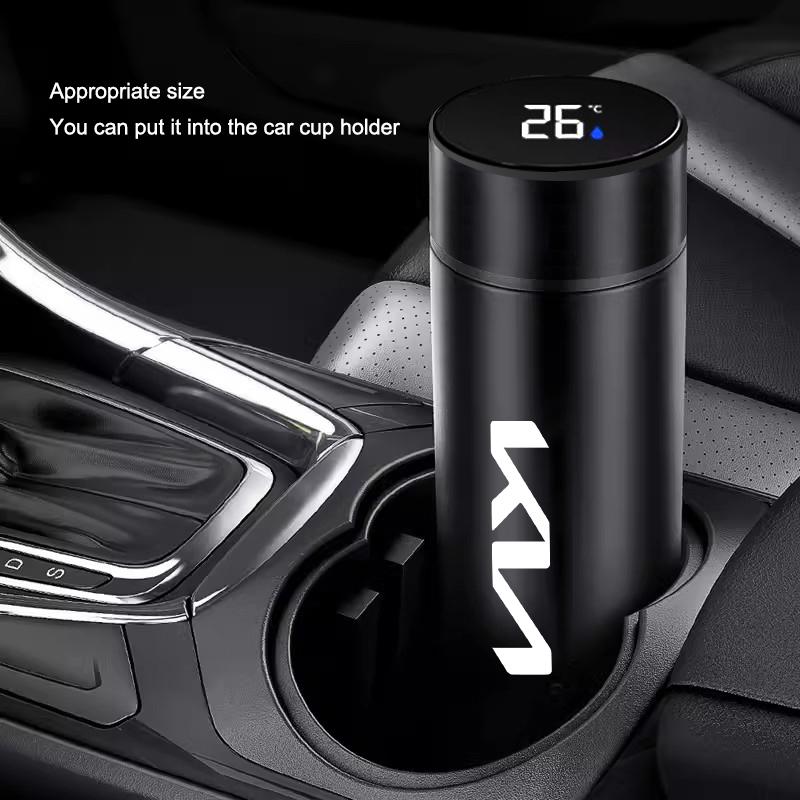 500ml Thermos Mug Stainless Steel Insulated Cup For KIA K5 K9 Sorento Ceed Sportage Carnival Stinger Forte Niro Cadenza Cerato
