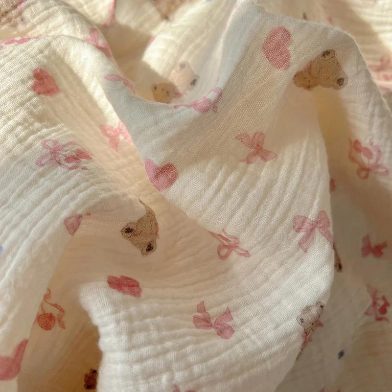 100% Cotton Blanket INS Style Pure Cotton Crepe Yarn Summer Blanket Single/Queen/King Size Cartoon Quilt for Kids Soft Plaids