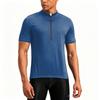 Herren Kurzarm Fahrradtrikot Halbreißverschluss Atmungsaktiv Schnelltrocknend Leichtgewicht Performance Shirt für Outdoor-Sport und Bewegung