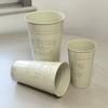 Galvanized Flower Bucket Rustics Tin Metal Vases for Flower Farmhouse Decorative Flower Bucket Vases Tin Flower Holders