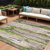 Modern Stone Decorative Mat | Outdoor Rugs | Suitable for Courtyard, Balcony, Garden, Camping, RV | Machine Washable